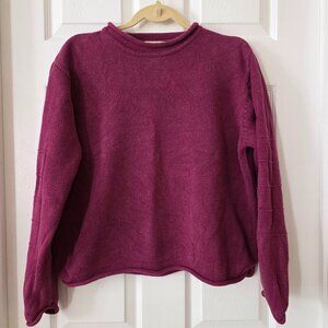 Christopher & Banks Sweater Burgandy Women's Size Large